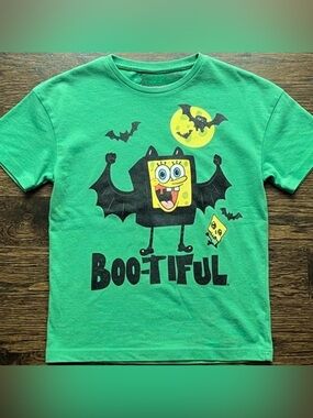 SpongeBob Squarepants Green 'Boo-tiful' Halloween Tee
